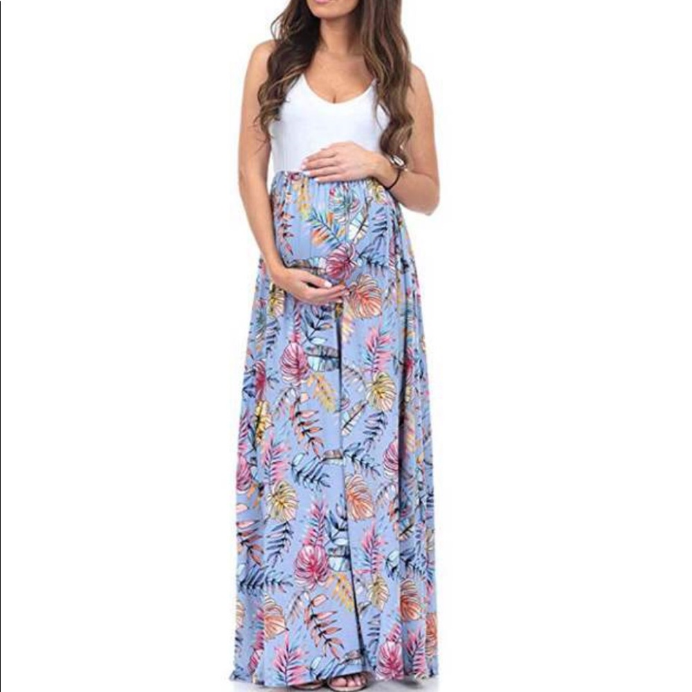 Maternity maxi dress.